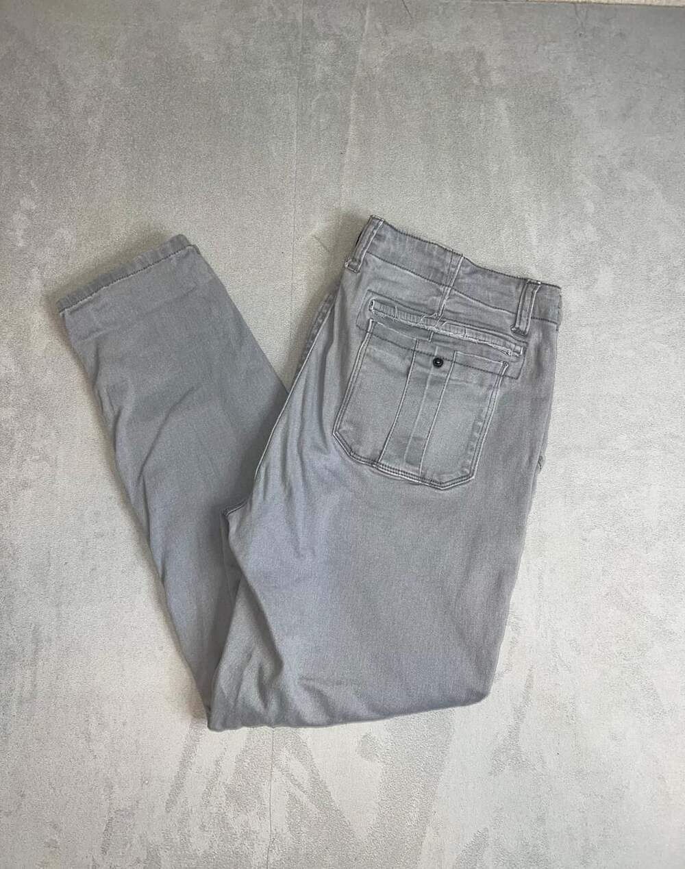 Kensie Jeans Gray Patch Pocket Tapered Pants Size 10/30